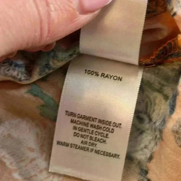 Crosby. | Orange & Blue Floral Print Blouse - Picture 5 of 5